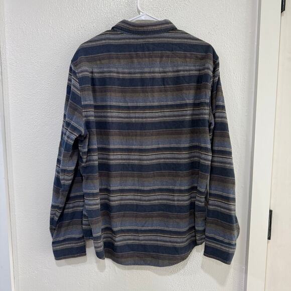 Rails Men's Runson Painted Bluff Stripe Blue Button Down Collared Shirt Large - Picture 5 of 7